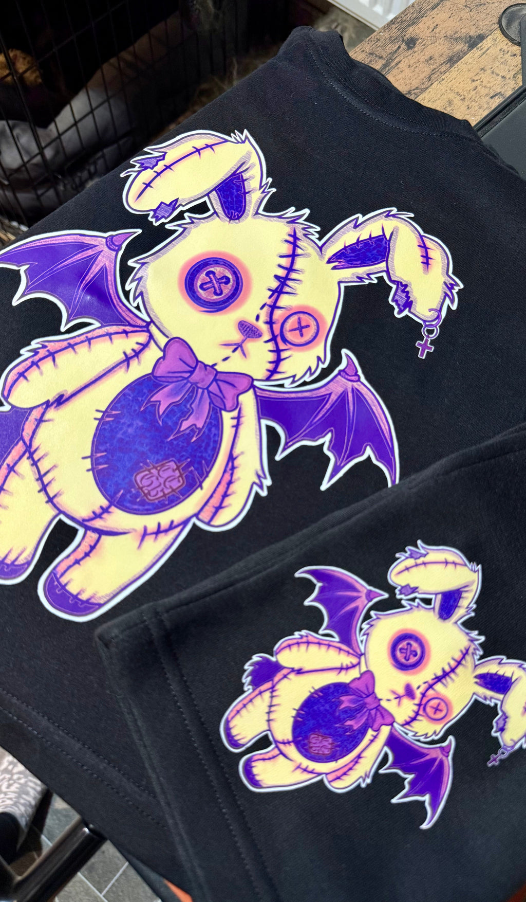 Too weird🐰to fit in kids black T-shirt🖤 (Copy) Claxton Creations GB