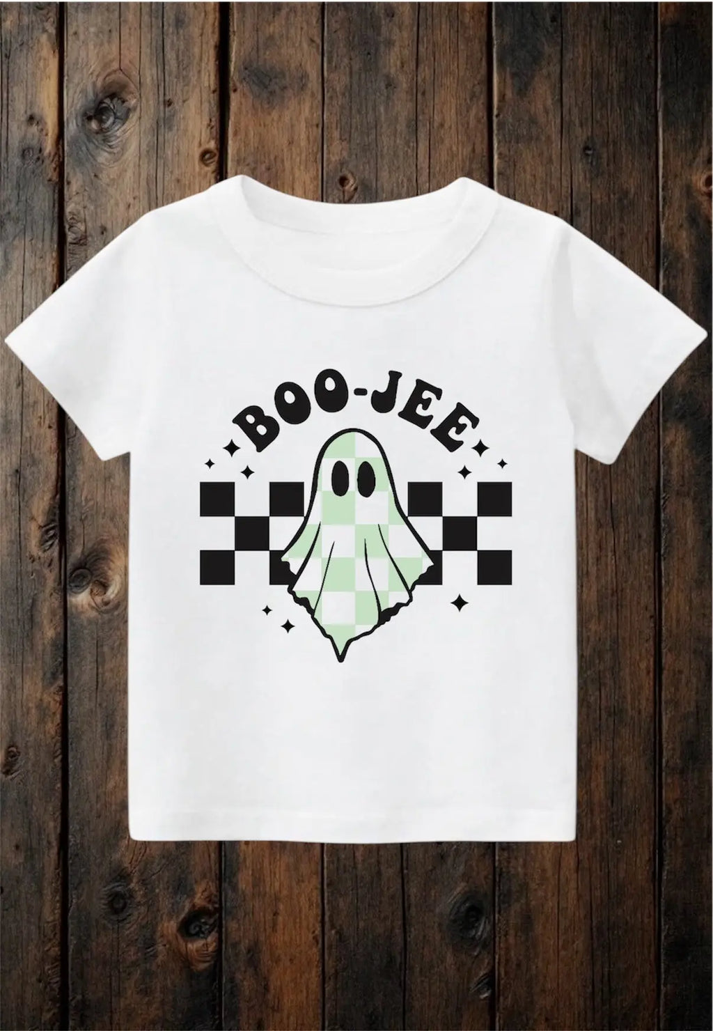 Tiny terrors- Boo-Jee 👻- white Tee Claxton Creations GB