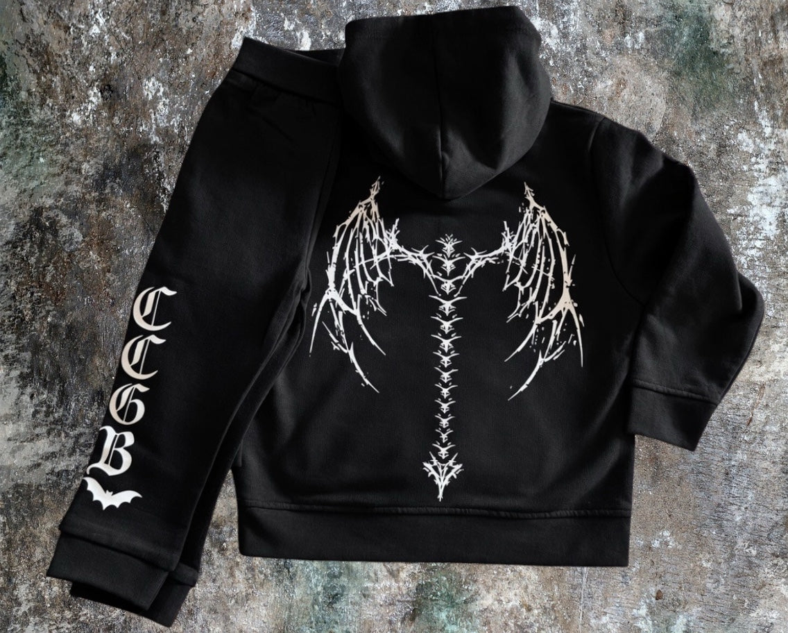 Tiny Terrors- fallen angel 🪽Tracksuit set