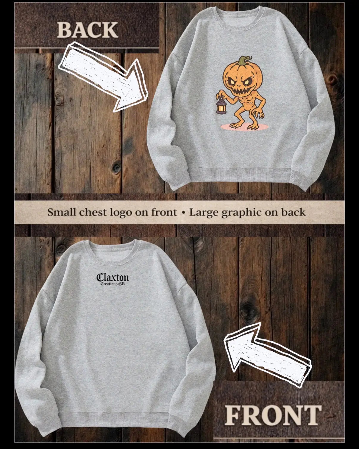 ClaxtoncreationsGB- Chibi Horror sweater Claxton Creations GB
