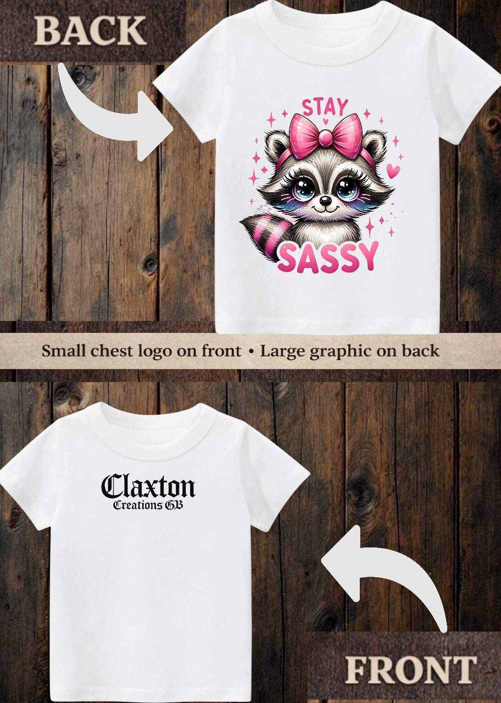 Tiny terror Tee- stay sassy raccoon