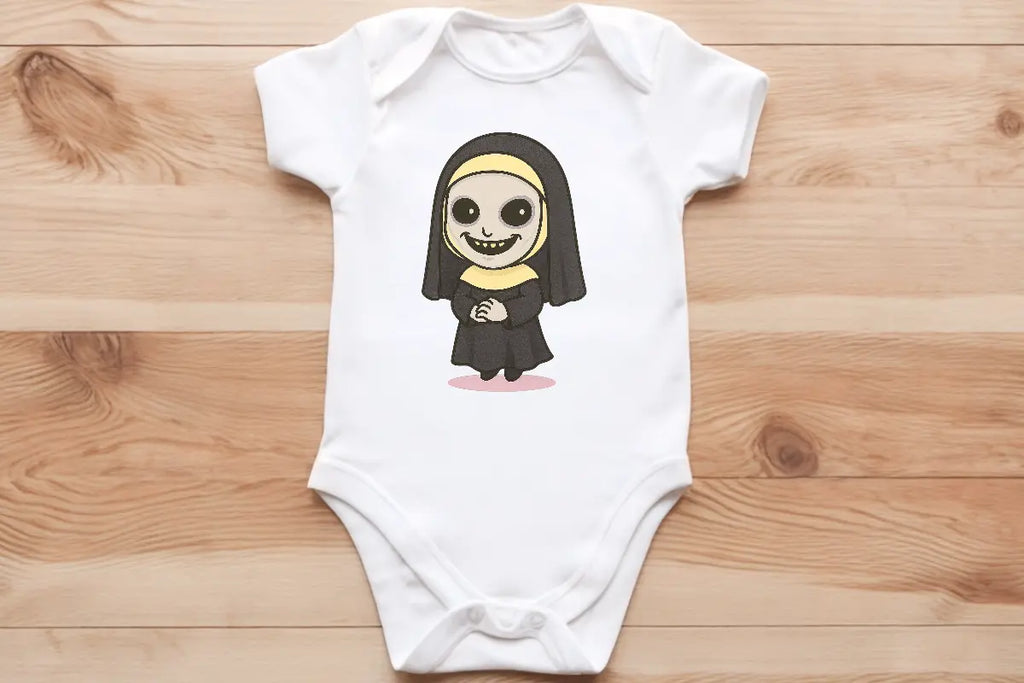 Chibi Nun baby vest🖤🦔 Claxton Creations GB