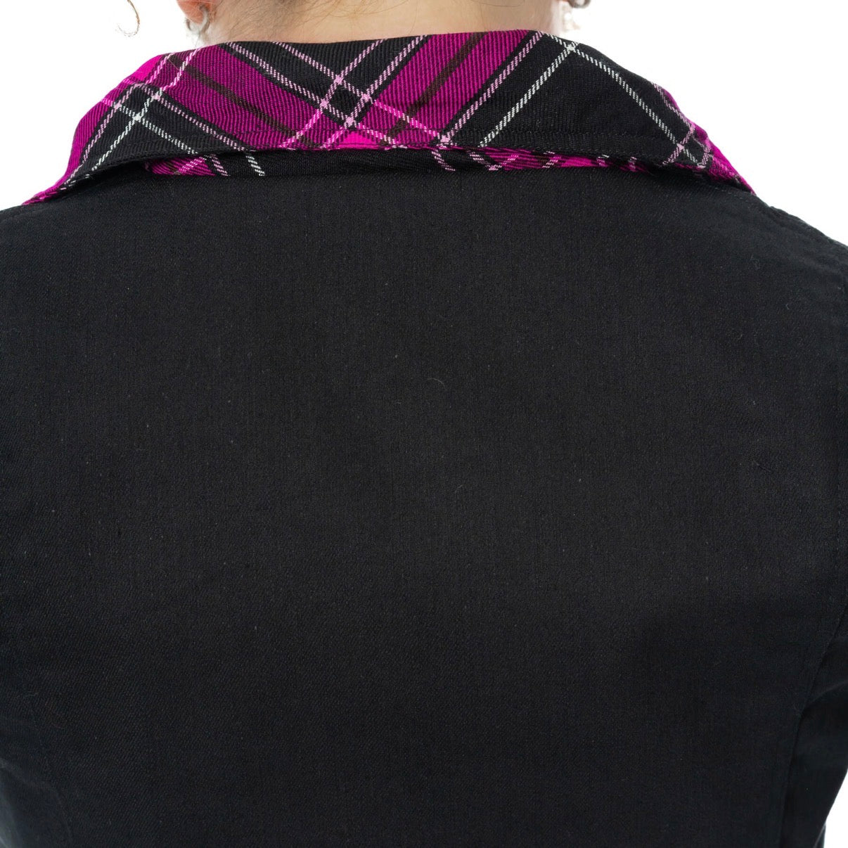 Heartless HEXBOURNE JACKET - BLACK/DARK PINK CHECK