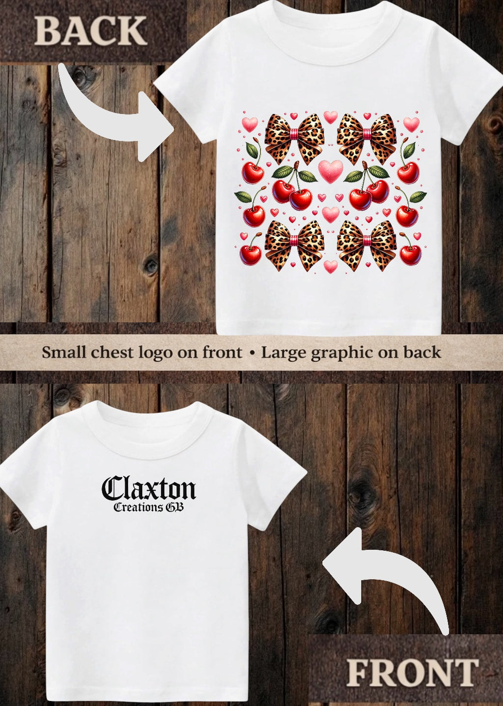 Tiny terror Tee- pretty 🎀 bows & cherries 🍒