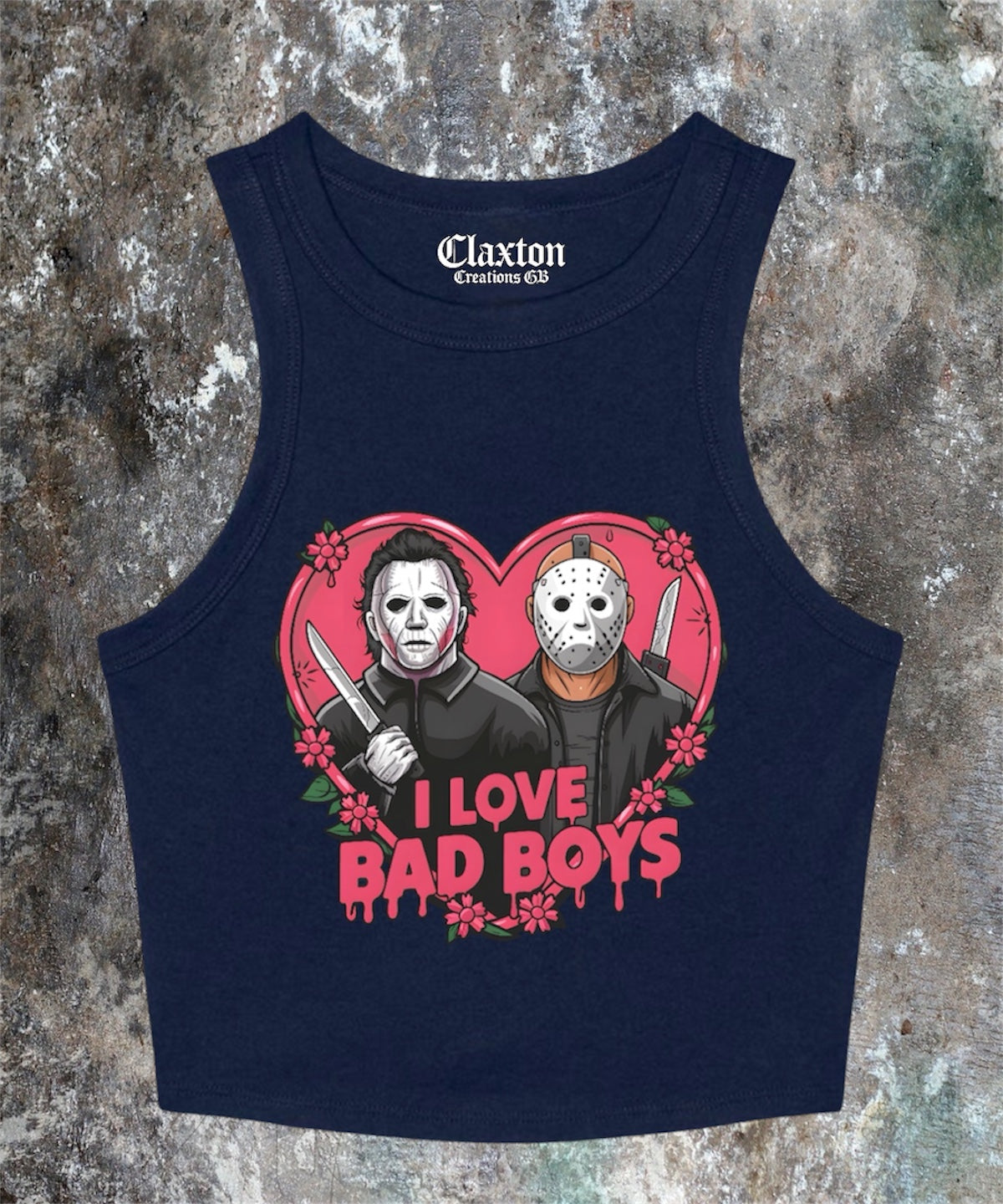 I love Bad Boys Crop Tank Tee❤️🔪 Claxton Creations GB