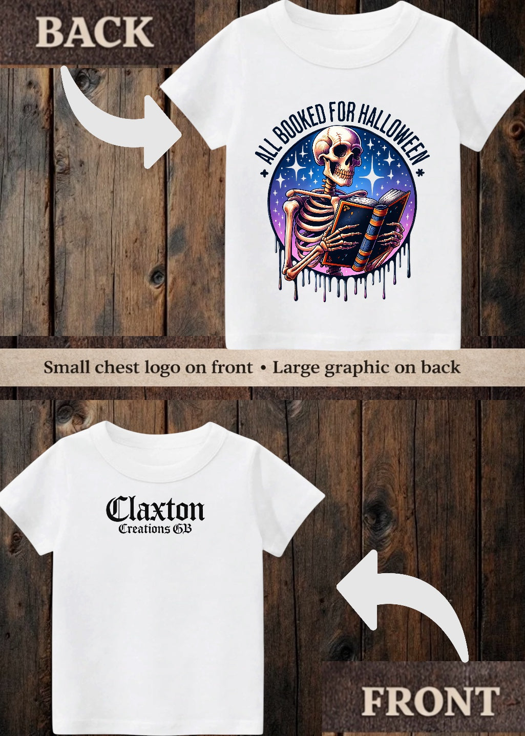 Tiny terror Tee- All booked 📚 for Halloween 💀