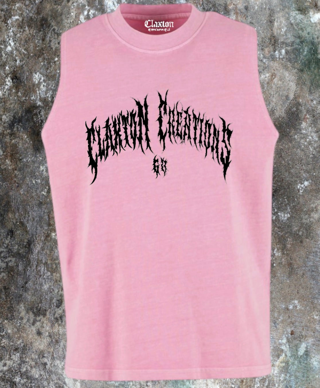 Women’s vintage Cerberus 🐾washed sleeveless vest🖤 Claxton Creations GB