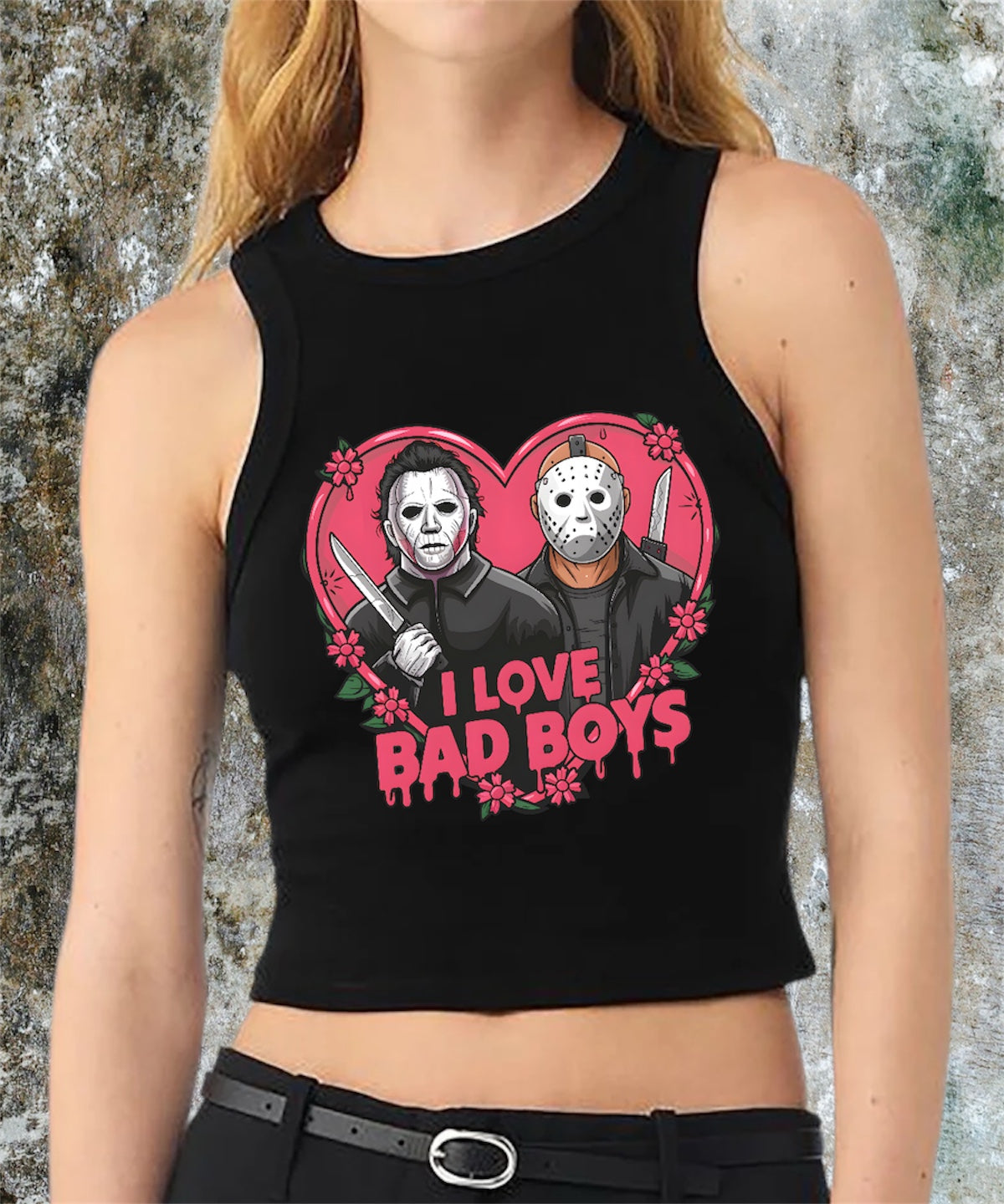 I love Bad Boys Crop Tank Tee❤️🔪 Claxton Creations GB