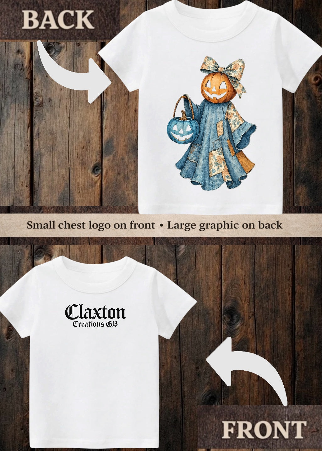 Tiny terror Tee- pumpkin 🎃 patchwork