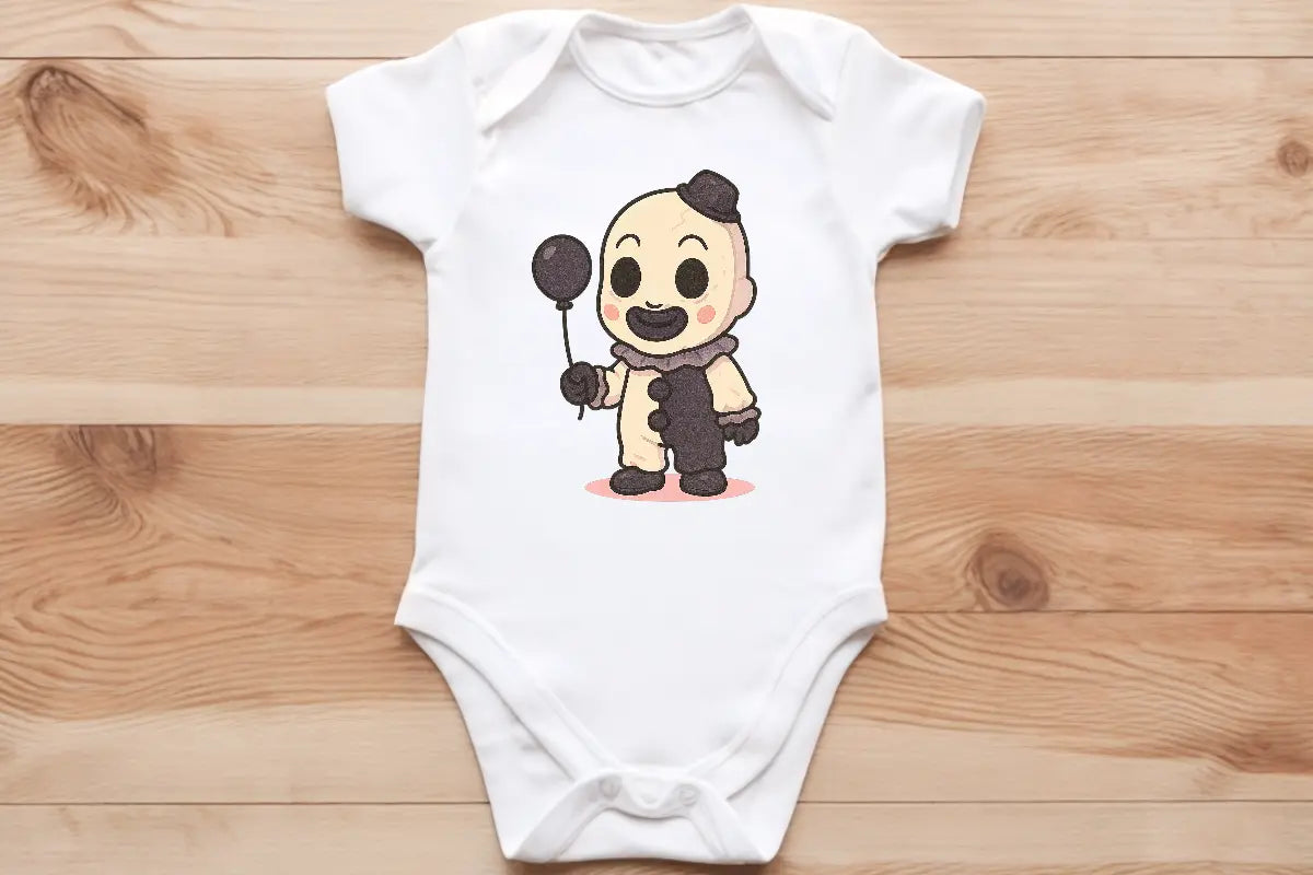 Chibi dark clown baby vest🖤🦔 Claxton Creations GB