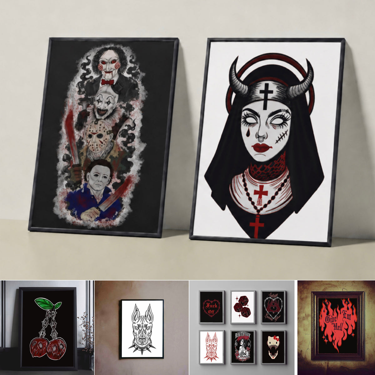 The Monster mash🔪🖼️- Poster print CCGB Claxton Creations GB
