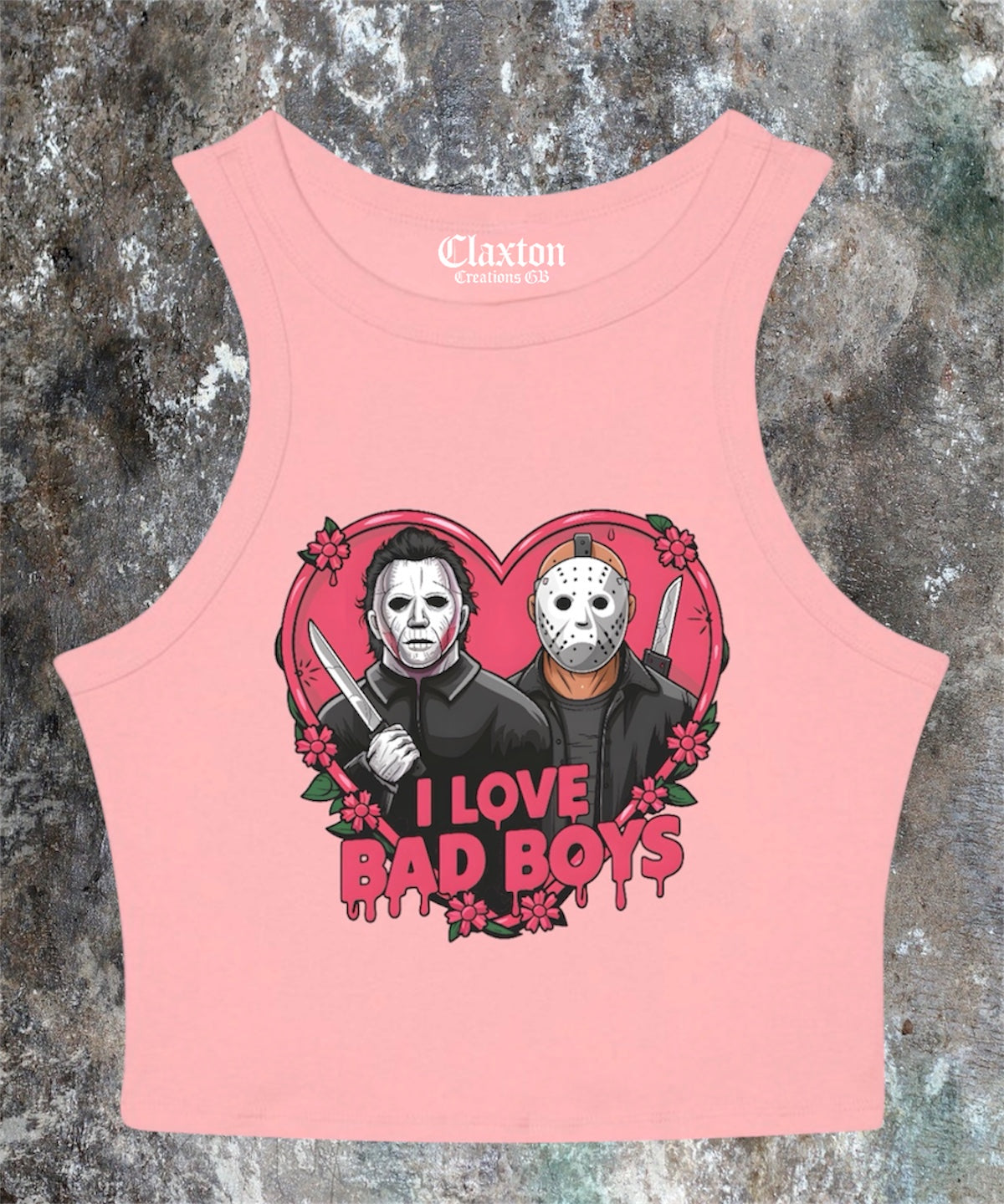 I love Bad Boys Crop Tank Tee❤️🔪 Claxton Creations GB