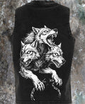 Women’s vintage Cerberus 🐾washed sleeveless vest🖤 Claxton Creations GB