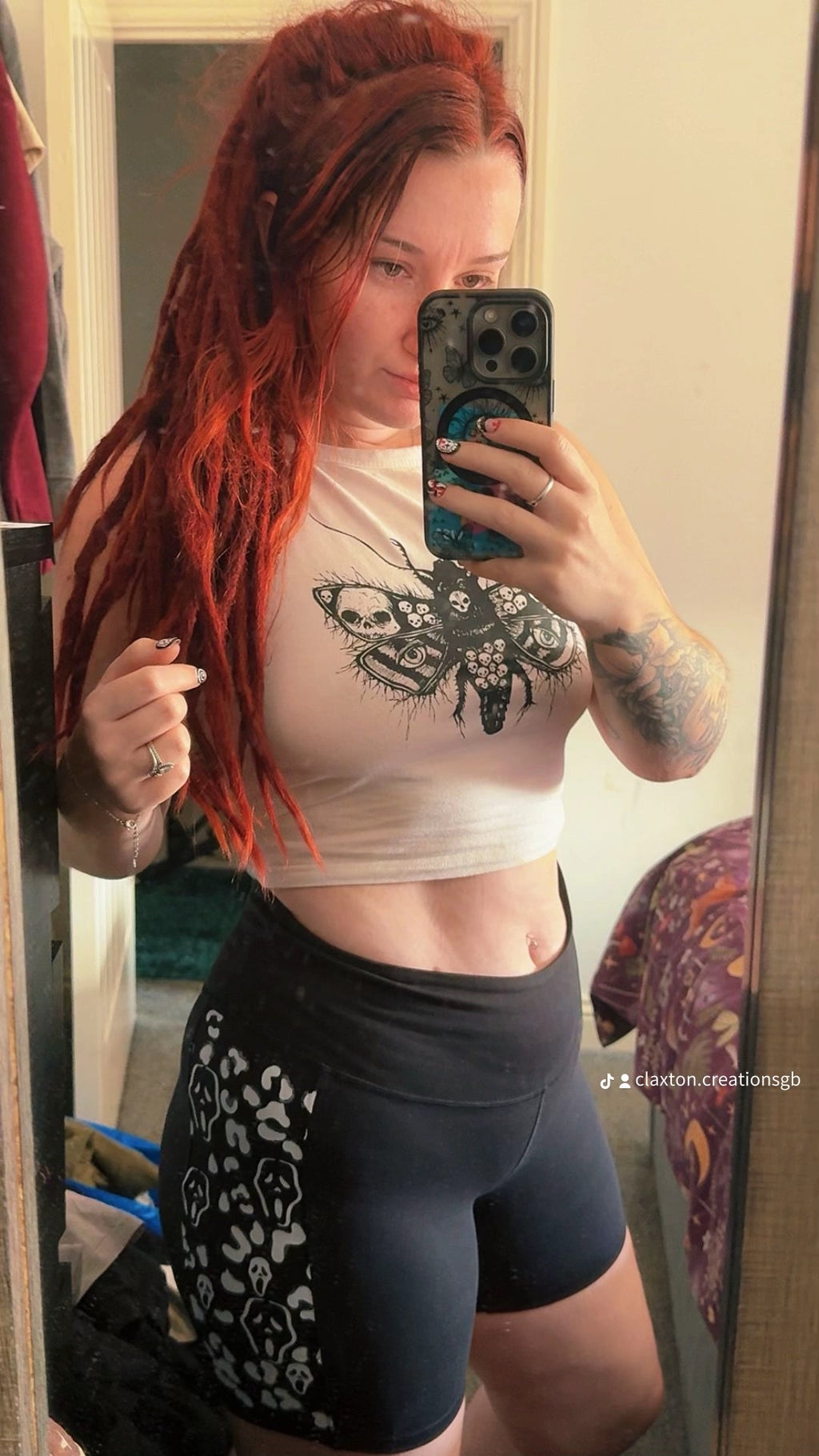 CCGB~Bad Intentions🖤 Black recycled flare leggings (Copy) Claxton Creations GB
