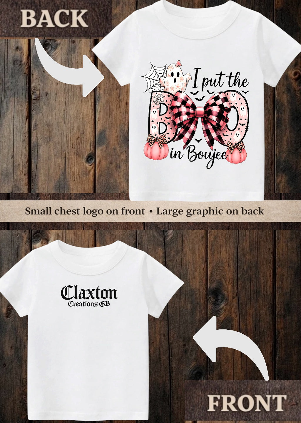 Tiny terror Tee- I put the boo in boujee🎀