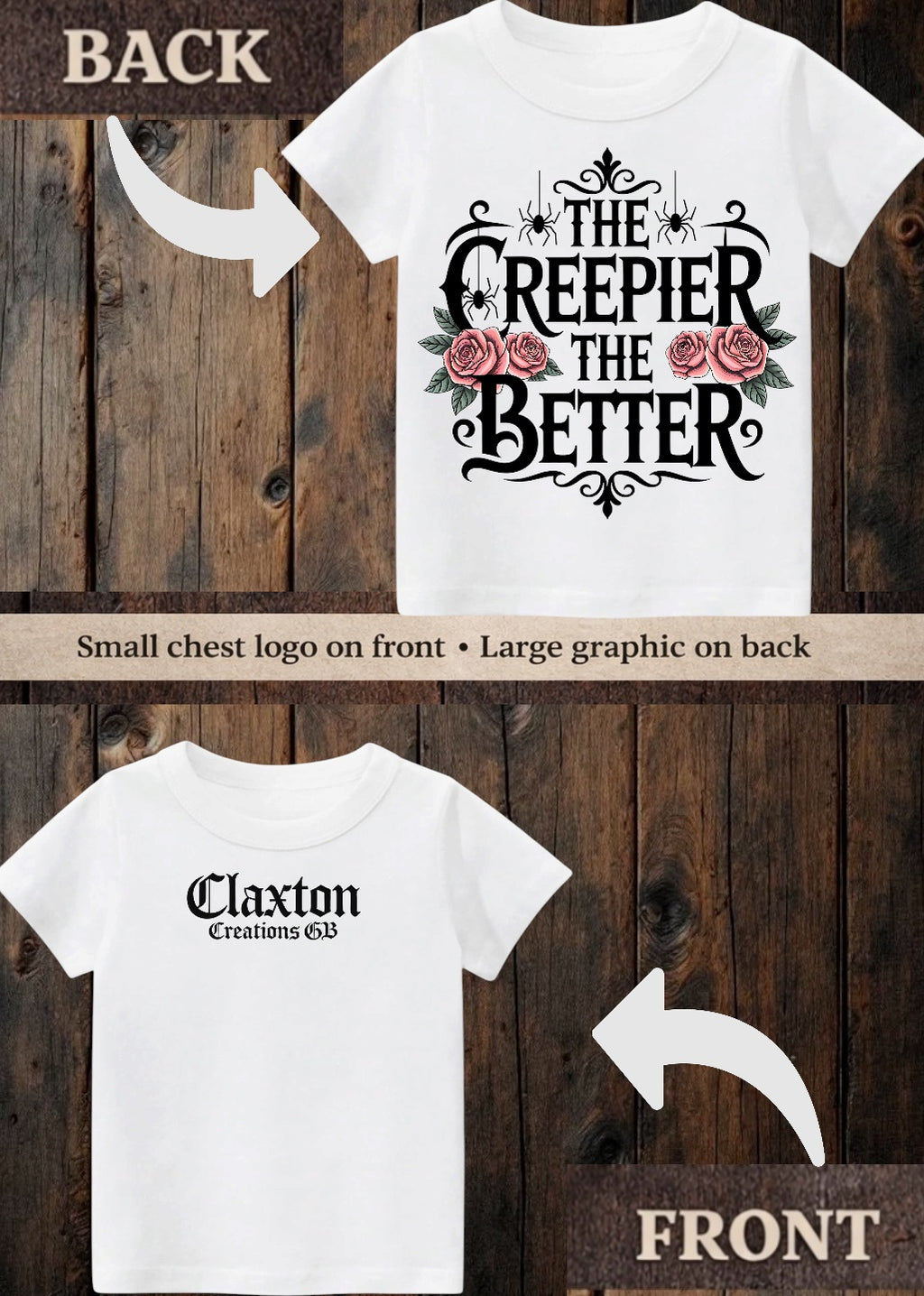 Tiny terror Tee- The creepier, the better 🌹