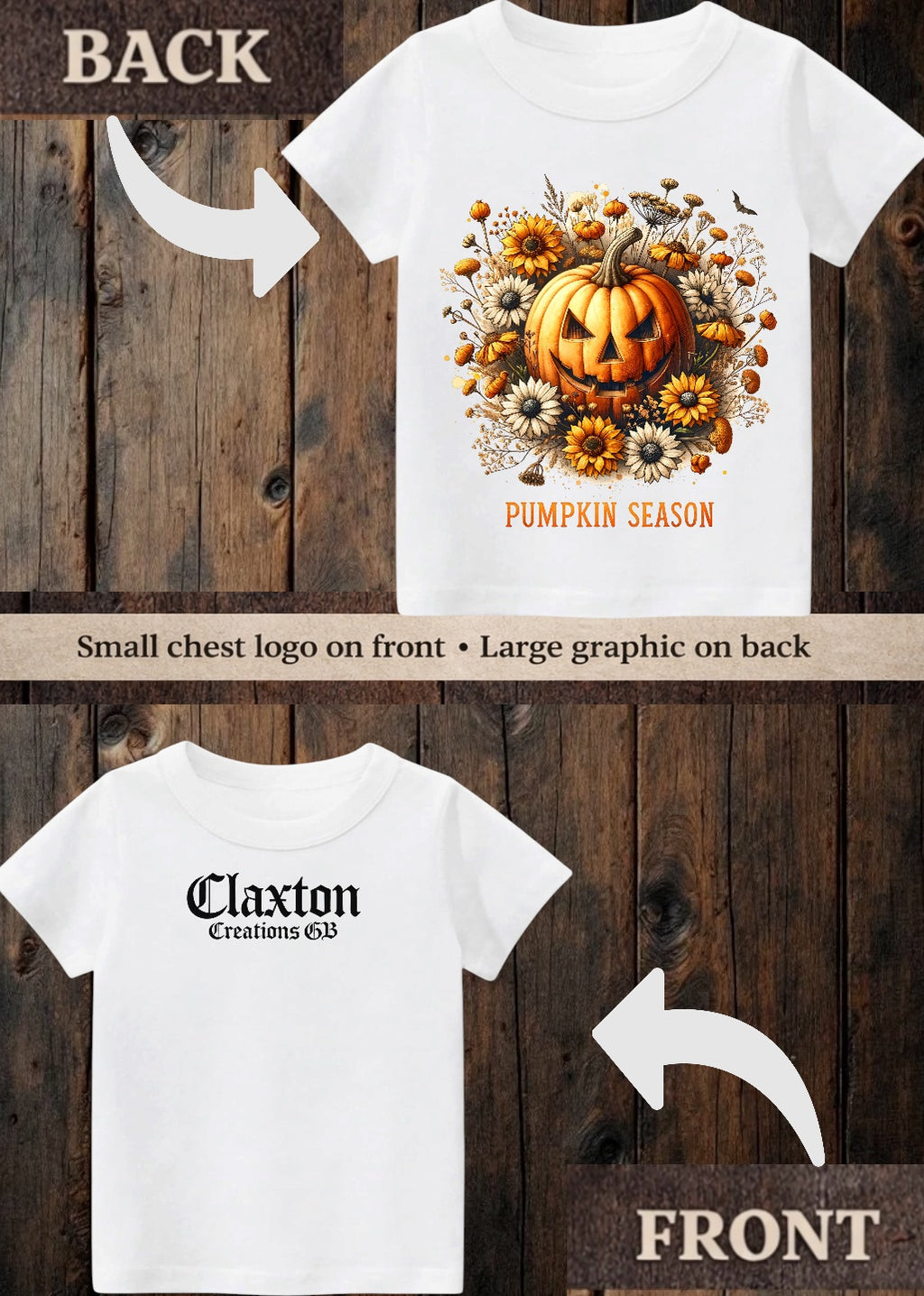 Tiny terror Tee- pretty pumpkin 🎃 season