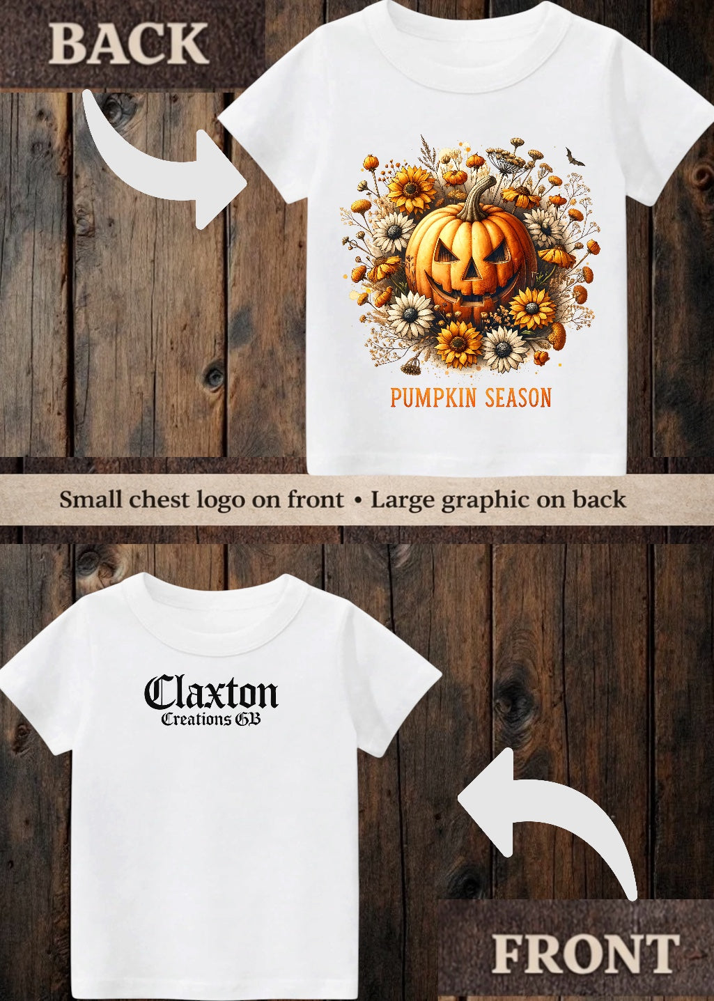 Tiny terror Tee- pretty pumpkin 🎃 season