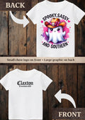 Tiny terror Tee- cute spooky ghost, sassy and southern watercolour