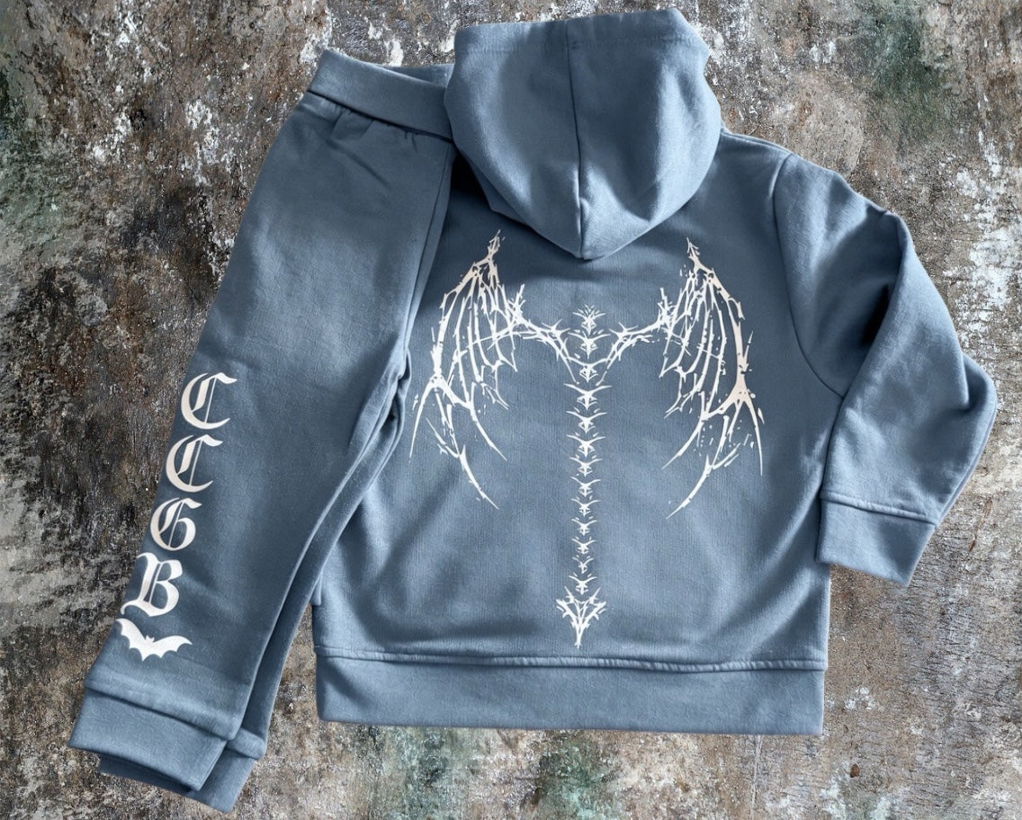 Tiny Terrors- fallen angel 🪽Tracksuit set
