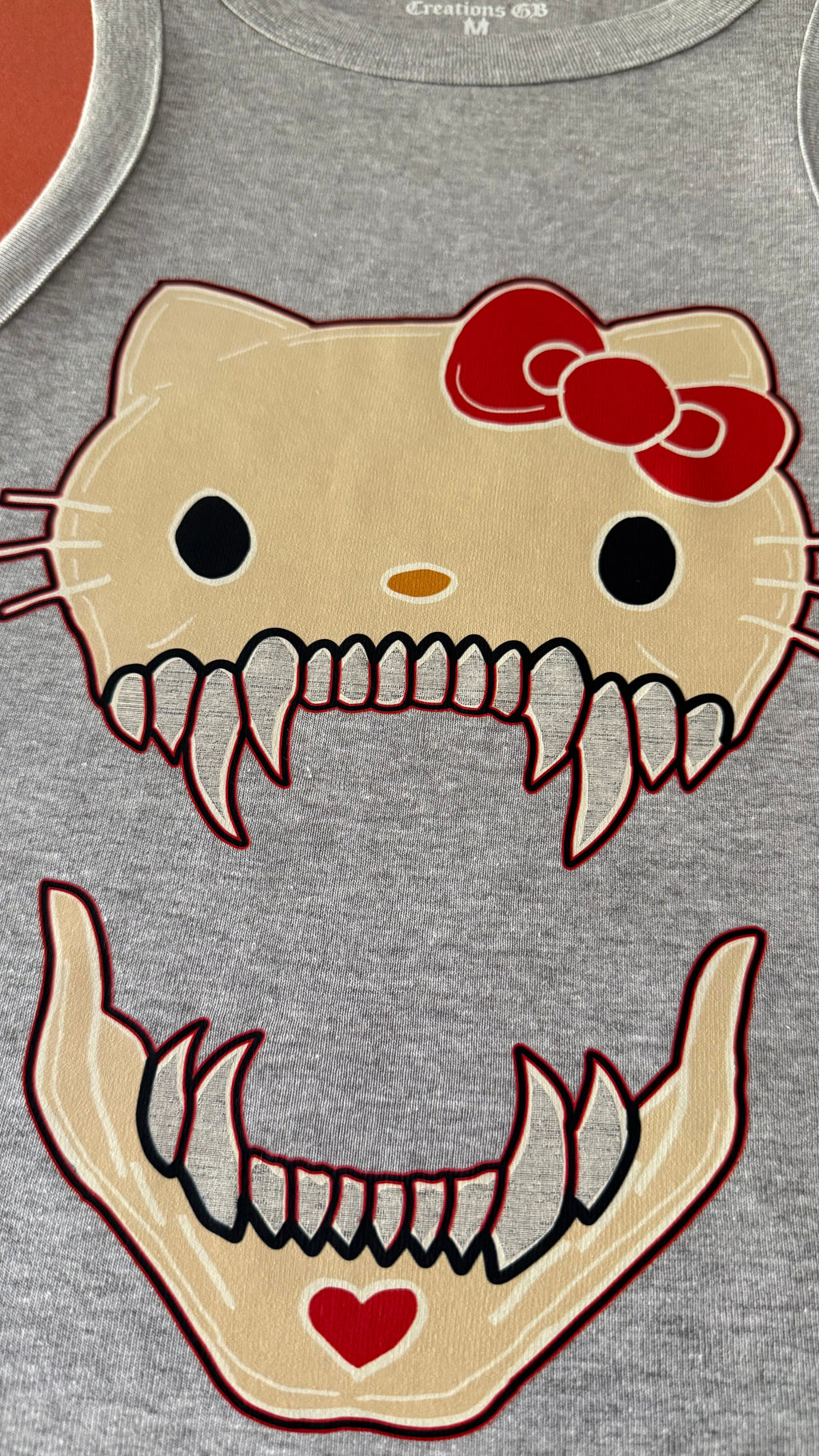 Killer🔪Kitty🐱 Crop Tank Tee Claxton Creations GB