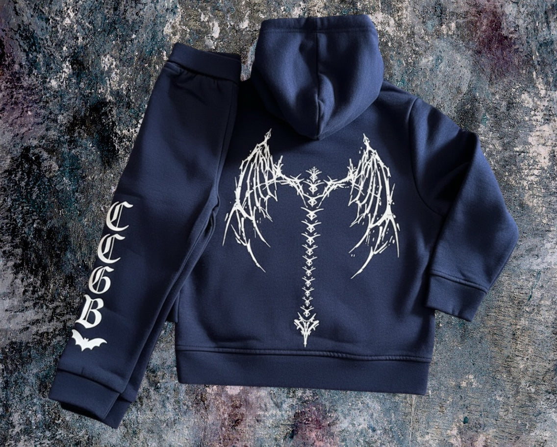 Tiny Terrors- fallen angel 🪽Tracksuit set