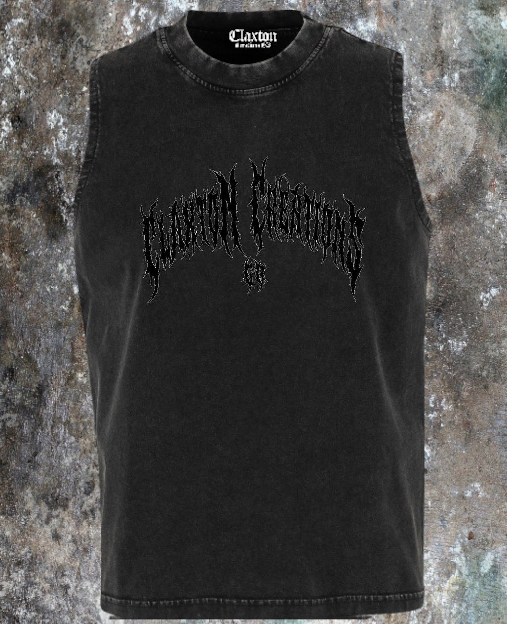 Women’s vintage Cerberus 🐾washed sleeveless vest🖤 Claxton Creations GB