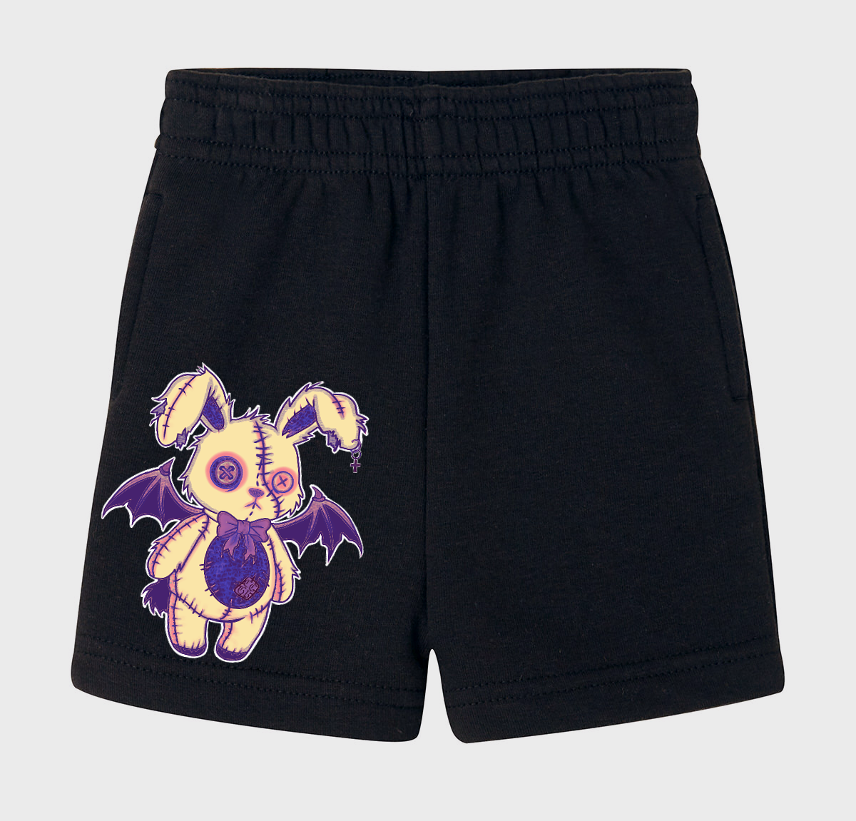 THE HEXED HARE kids CCGB black Co-ord T-shirt & shorts set🖤 Claxton Creations GB