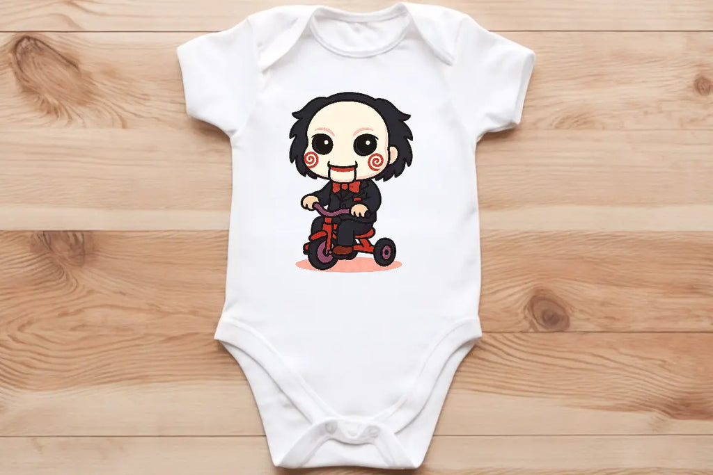 Chibi Billy the Puppet baby vest🖤🦔 Claxton Creations GB