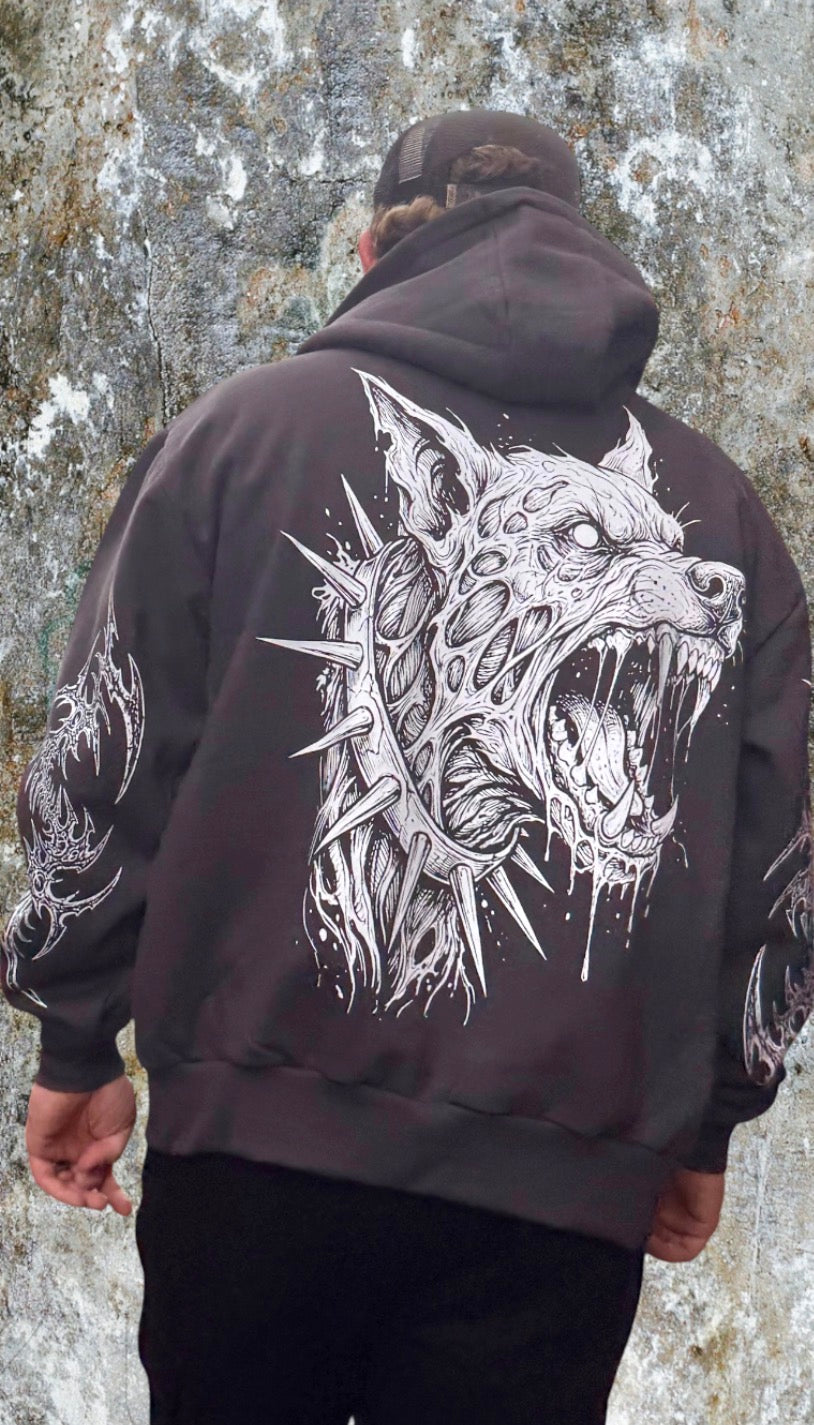 Hellhound Solid charcoal: Unisex Heavyweight adult zoodie