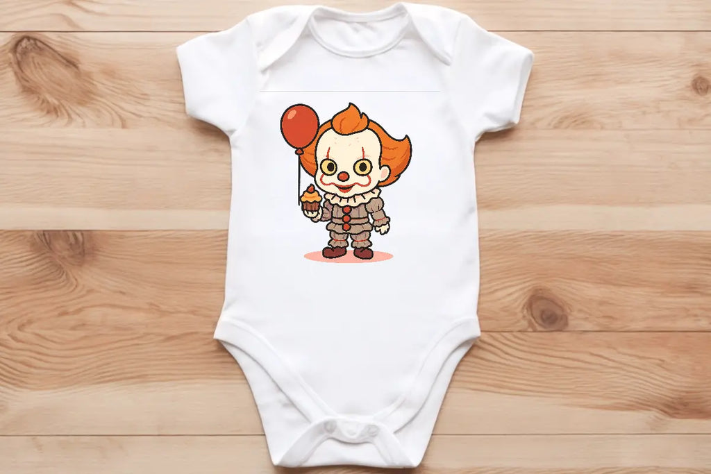 Chibi Pennywise baby vest🖤🦔 Claxton Creations GB