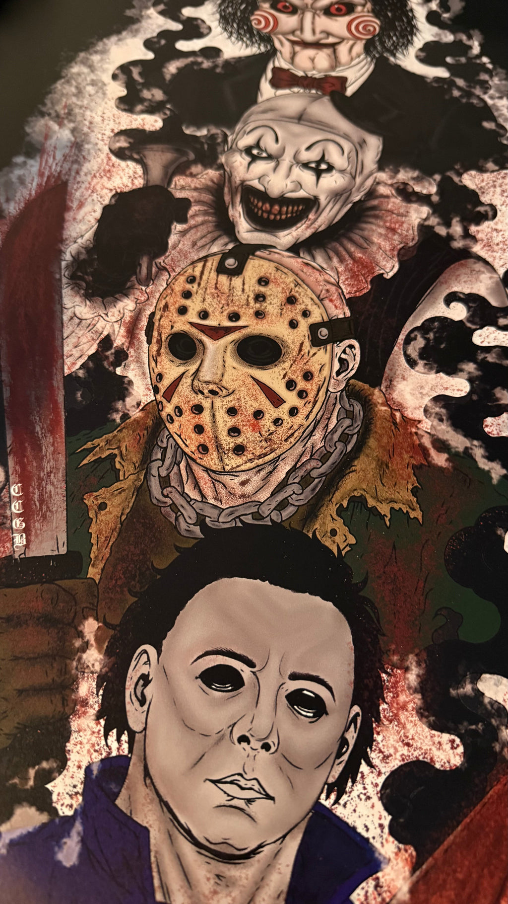 The Monster mash🔪🖼️- Poster print CCGB Claxton Creations GB