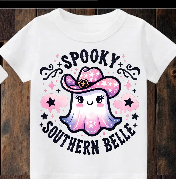 Tiny terror Tee- cute spooky southern belle
