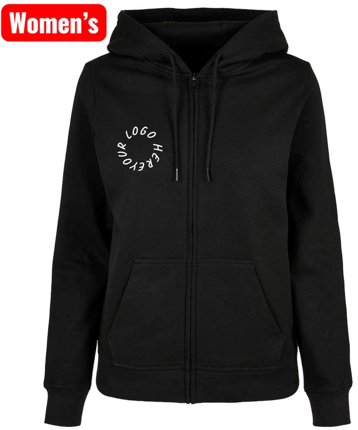 Claxton Creations GB -Customised Unisex Collection logo Zip Hoodie