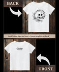 ClaxtoncreationsGB- Namaste away from me-white Tee Claxton Creations GB