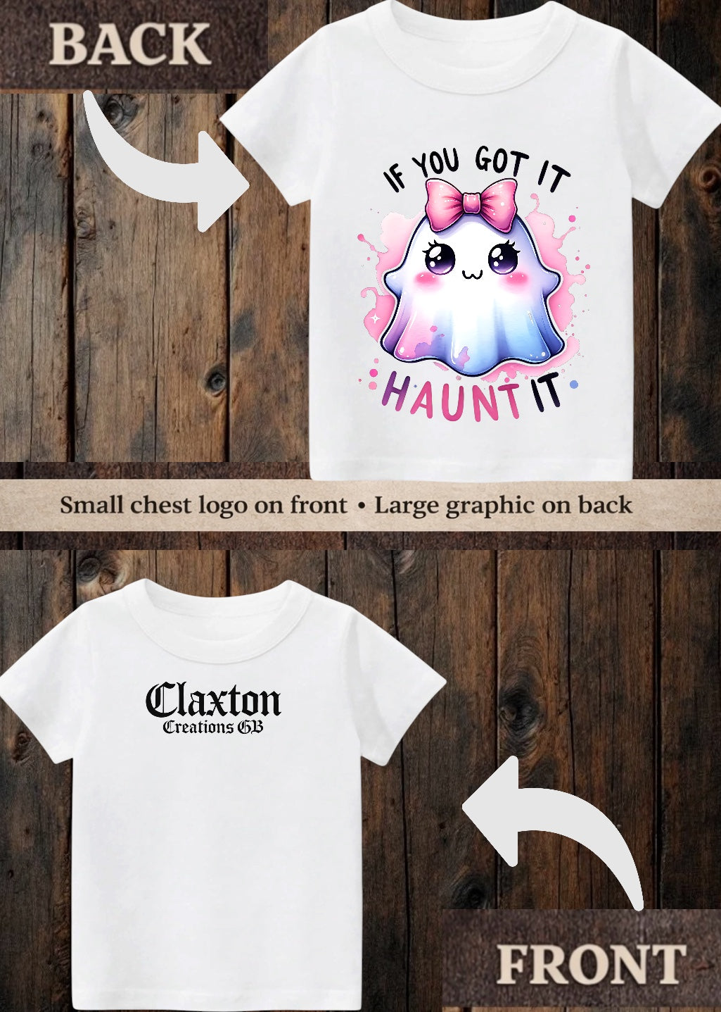 Tiny terror Tee- cute if you’ve got it haunting it baby girl 🎀 ghost 👻