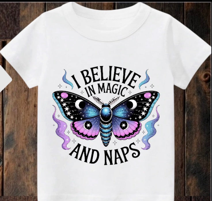 Tiny terror Tee- magic & naps butterfly #2