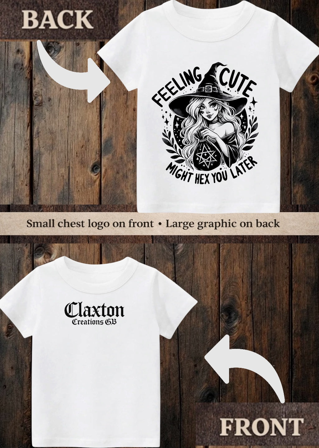 Tiny terror Tee- Feeling cute, might hex ✨ you later witch 🧙‍♀️