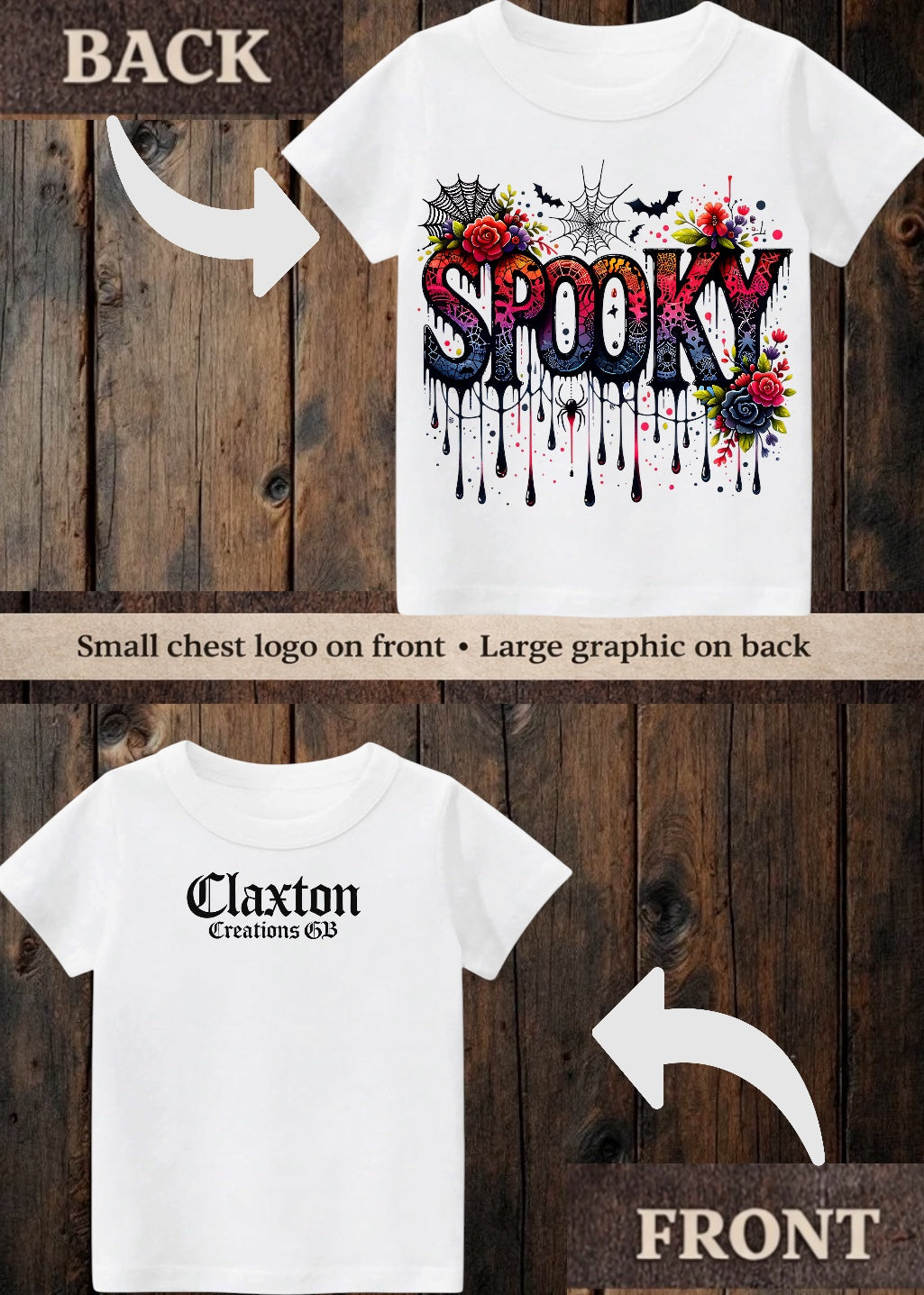 Tiny terror Tee-colourful dripping spooky