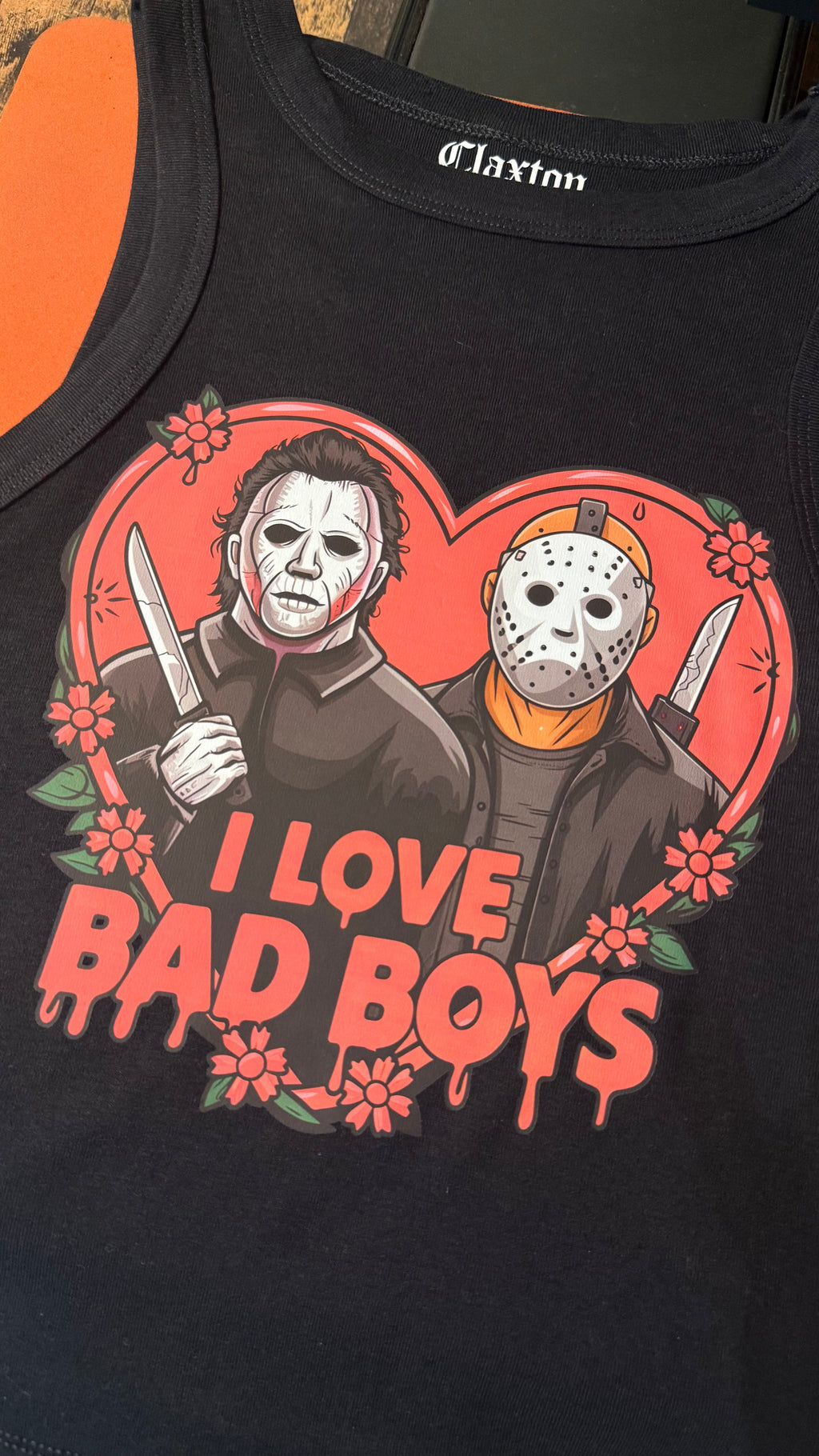 I love Bad Boys Crop Tank Tee❤️🔪 Claxton Creations GB