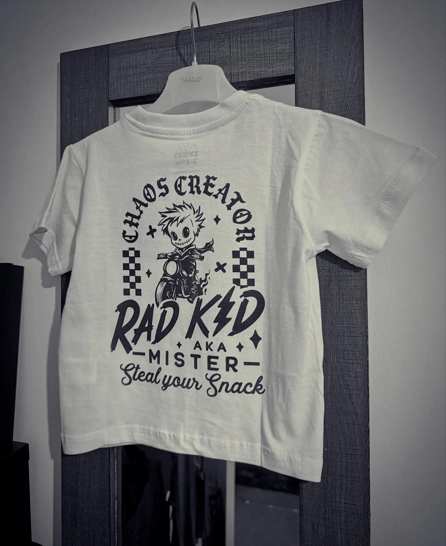Child Chaos Creator white T-shirt🖤 Claxton Creations GB