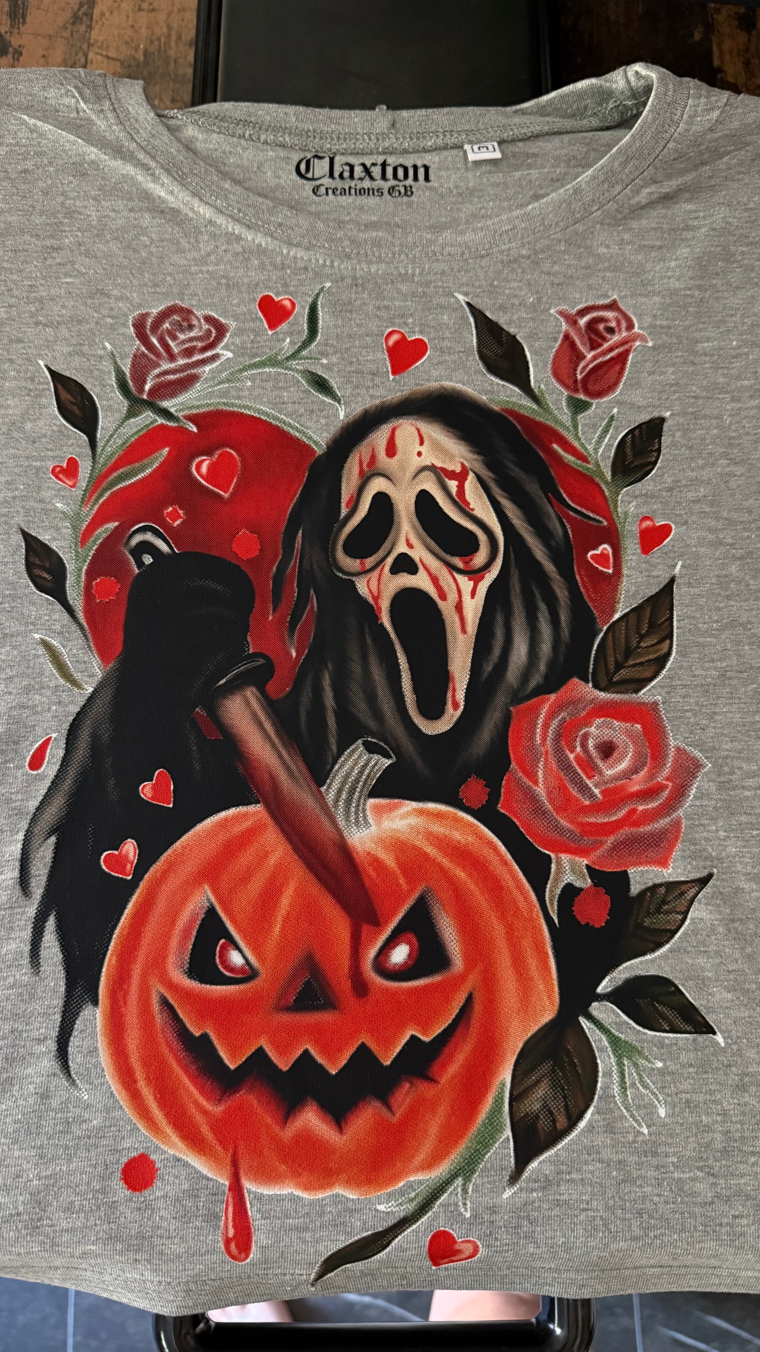 The Scream🔪Patch🎃 — 🖤Cropped Tee Claxton Creations GB