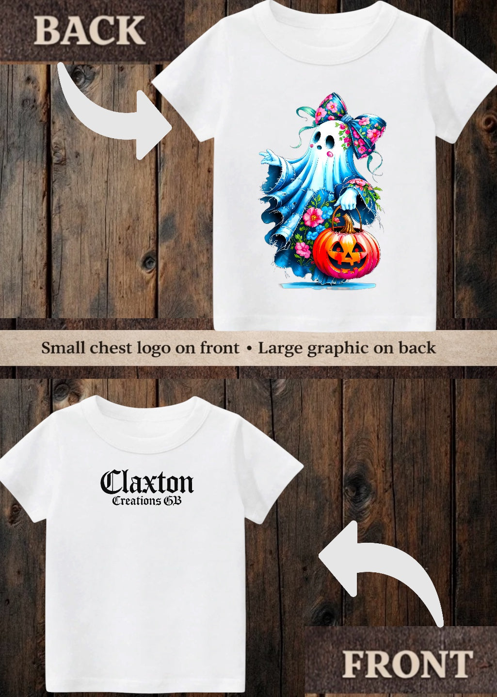 Tiny terror Tee- floral 🌸 girlie ghost 👻 patchwork #4