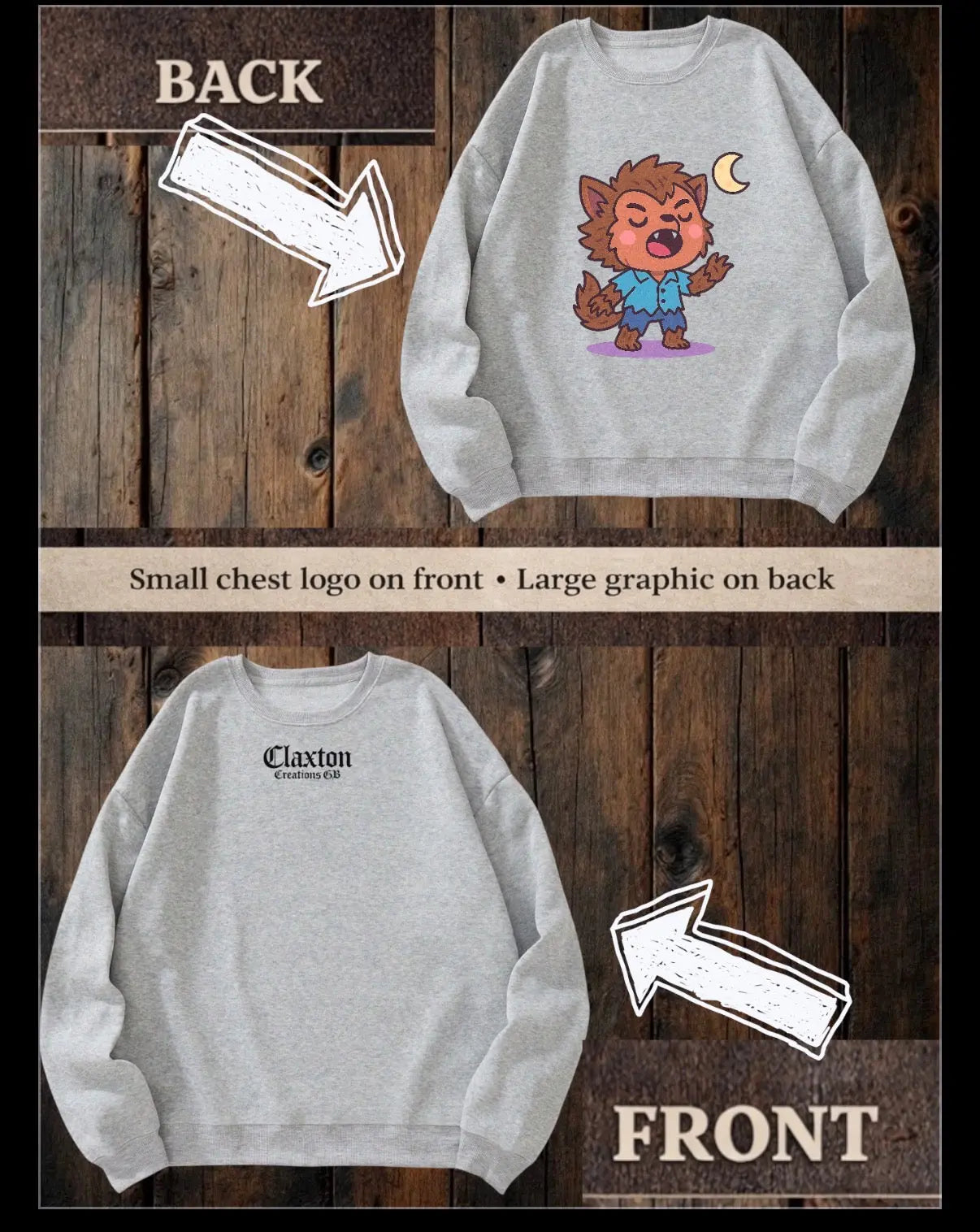 ClaxtoncreationsGB- Chibi Horror sweater Claxton Creations GB