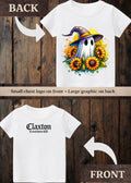 Tiny terror Tee- sunflower 🌻 witchy ghost 👻#2