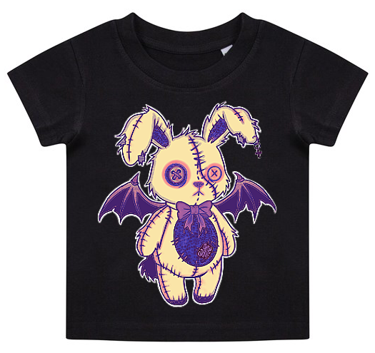 THE HEXED HARE kids CCGB black Co-ord T-shirt & shorts set🖤 Claxton Creations GB