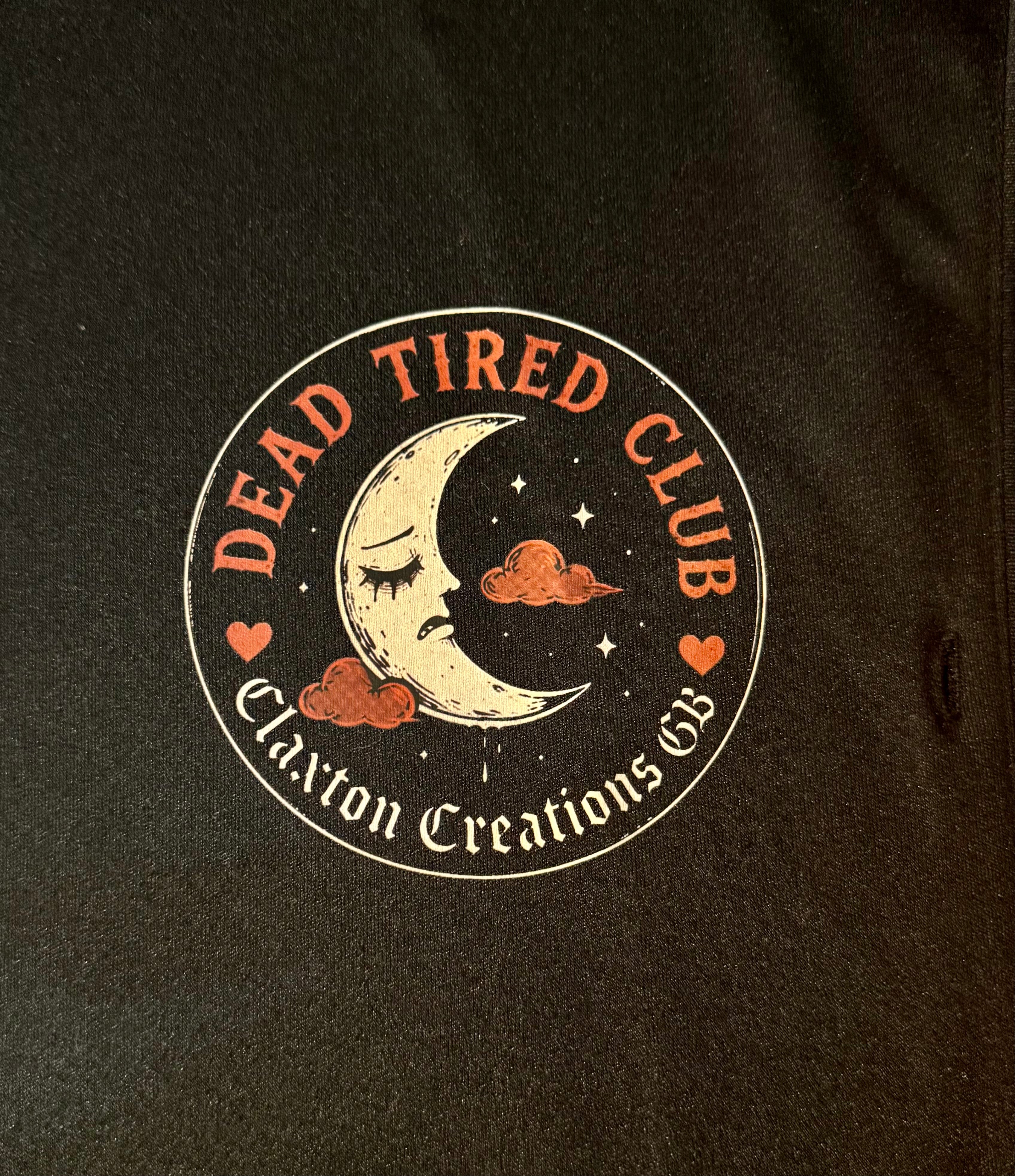 Dead Tired Club Soft Black Women’s PJs Set🌙