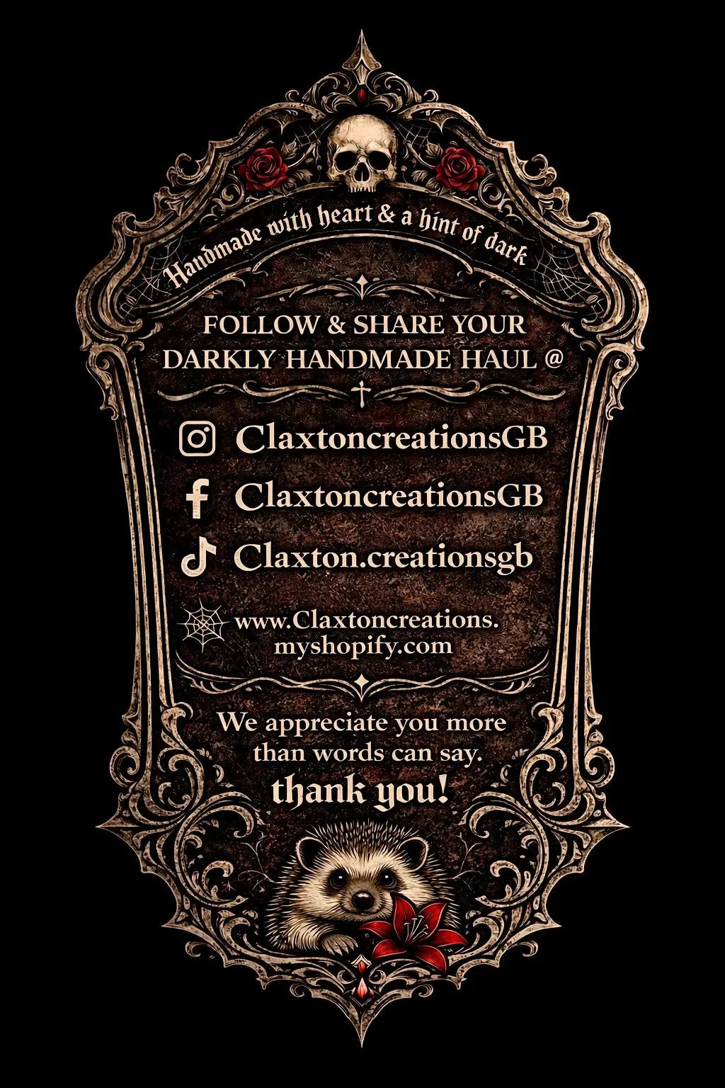 Tiny terrors- Rockband collection vest Claxton Creations GB