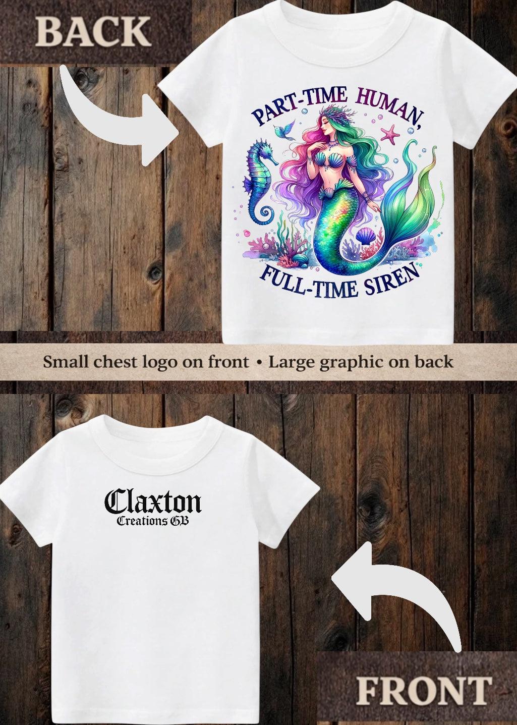 Tiny terror Tee- full time siren 🧜‍♀️