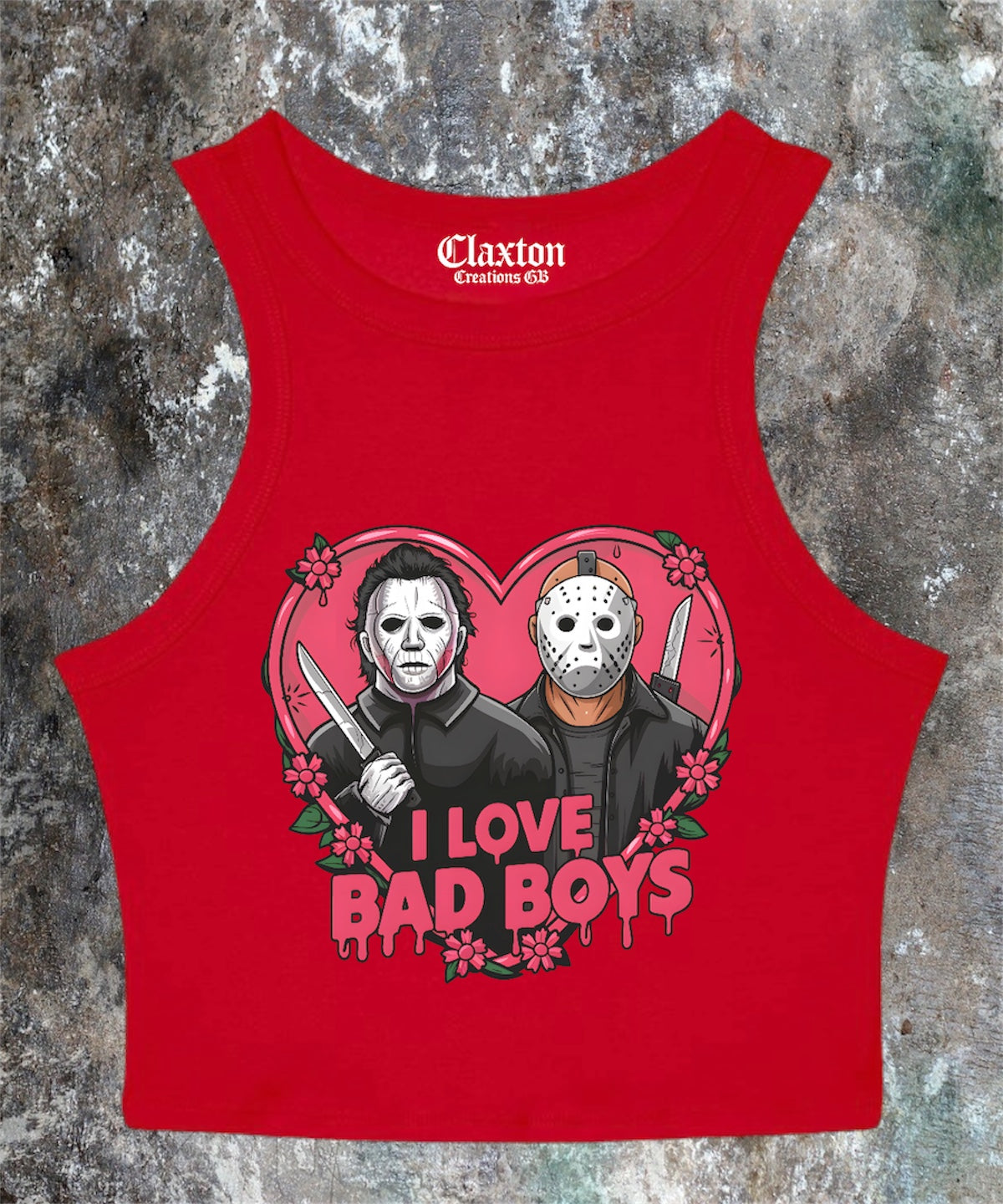 I love Bad Boys Crop Tank Tee❤️🔪 Claxton Creations GB